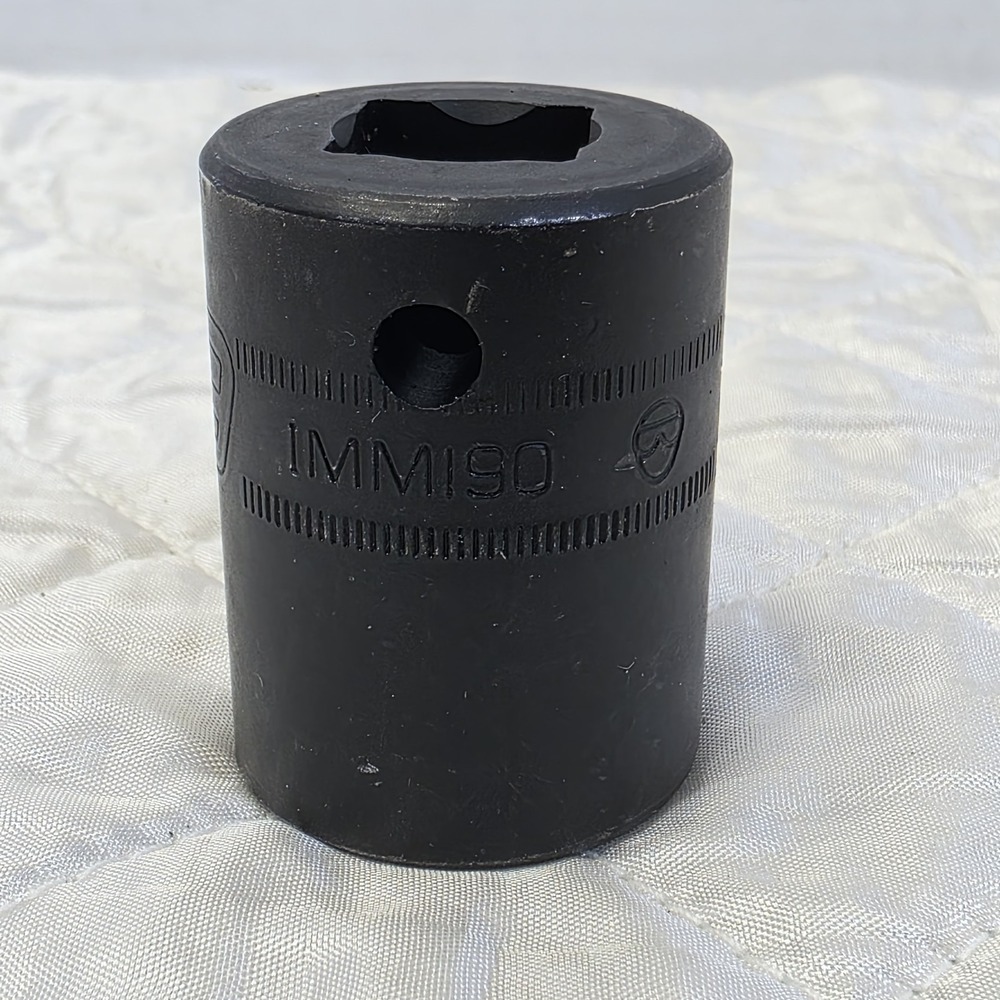 New Snap-On IMMI90 19mm Flank Drive Shallow Impact Socket‎ 1/2" Drive 6 Point - Picture 3 of 5